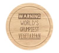 Avvertimento World's Grumpiest Vegetarian Rotondo Tagliare Formaggio Tavola Best