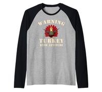 Avvertire la Turchia con atteggiamento Maglia con Maniche Raglan