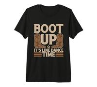 Avvia la Sua Linea Dance Time Western Dancer Line Dancing Maglietta Premium