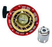 Avviamento a fune 21,5 cm + campana avviamento per motore Honda GX610 GX620 1...