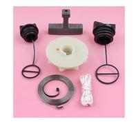 Avviamento a strappo Puleggia Molla Impugnatura Corda adatta for 350 351 Tappo olio combustibile Sega a catena Motosega Pezzo di ricambio di ricambio