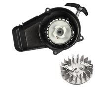 Avviamento a strappo Pull Starter Assembly Adatto per 47cc 49cc Pocket Mini Moto in lega di alluminio Easy Pull Start Starter(Black Flywheel Pull)