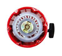 Avviatore a mano per motore per gruppo elettrogeno 168F 170F, generatore da 2-3 kW con rinforzo a sei gambe e finitura opaca, impugnatura antiscivolo in gomma morbida, rosso/nero