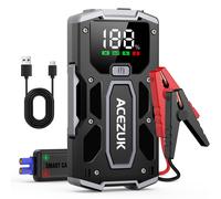 Avviatore Batteria 4500A Avviatore di Emergenza per Auto/Moto(7.0L Gas or 5.5L