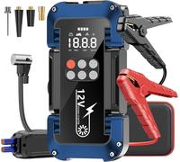 Avviatore Batteria Auto Moto Con Compressore 150PSI 4000A 12V Torcia RicaricaUSB