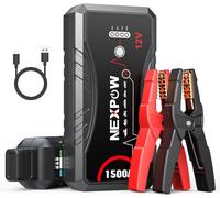 Avviatore Batteria d'Emergenza per Auto Moto 1500A Portatile Booster USB