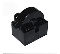 Avviatore compressore frigorifero, Relè di avviame QP2-4R7 Protezione da sovracorrente, surriscaldamento e sovraccarico for frigorifero e congelatore, 4,7 Ohm, nero