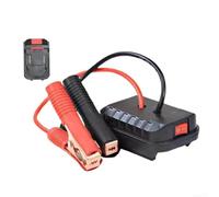 Avviatore di emergenza per auto, A32106, adattatore con 12 V e doppie uscite USB per l'uso con batterie degli attrezzi in applicazioni automobilistiche (B)