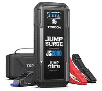 Avviatore di emergenza per batteria TOPDON 2000A Peak per motori a benzina fino a 8L/diesel 6L, avviatore di emergenza portatile per batteria da 12V