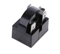 Avviatore per frigorifero, Relè di avviamento PTC for compressore frigorifero 12 Ohm 24 220V Nero 2,9x2,1x2,7 Cm
