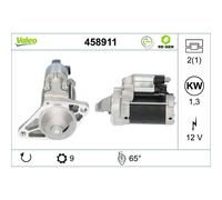 Avviatore Starter 12 V 1,3 kW 9 Denti VALEO Compatibile Con TOYOTA YARIS