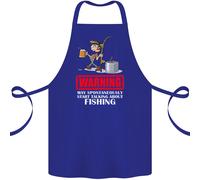 Avvio Parlando About Pesca Divertente Pescatore Cotone Grembiule 100% Biologico
