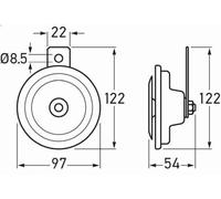 Avvisatore acustico HELLA 3BA 002 768-382