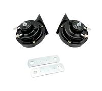 Avvisatore Acustico Per 12V 24V Per Camion Moto Clacson Auto Corno Altoparlante 120DB Fischio Acuto Tromba Corni(24V Black)