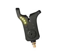 Avvisatore elettronico per canna con base in ottone filettata da 3 / 8, accesso posteriore alla batteria, luce avviso a LED per asta da, aiuto in attesa, allarme elettronico per la pesca, a LED,