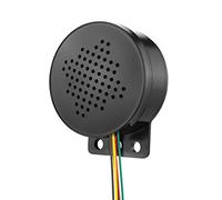 Avvisatore Vocale, Avvisatore Sonoro Multicanale da 12-24 V, Cicalino Personalizzato A4, Avvisatore Acustico di Allarme con Volume Regolabile da 110 Db, per Auto, Autobus E Uscite Sicure