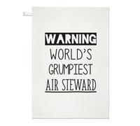 Avviso Asciugamano Da Cucina Del Più Grumpy Steward Del Mondo Migliore Hostess