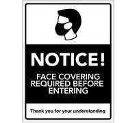 Avviso: copertura del viso richiesta prima di entrare