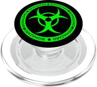 Avviso di pericolo di tossicità a rischio biologico verde e nero PopSockets PopGrip per MagSafe