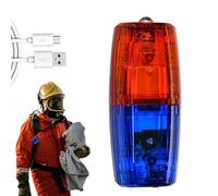 Avviso di spalla a LED - lampeggiante blu rosso | Luce stroboscopica ricaricabile USB impermeabile per jogging notturno, marcia per la sicurezza del ciclo di sicurezza altamente visibile Attività este