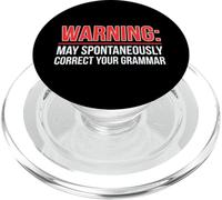 Avviso Grammatica corretta Divertente Insegnante Apprezzamento Umorismo PopSockets PopGrip per MagSafe