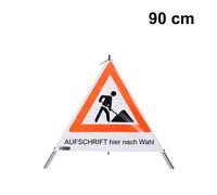 Avviso Piramide VZ123 Lavoratori Edili 90 CM Pieghevole Pressione Su a Scelta -