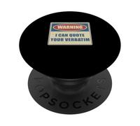 Avviso Posso citare il tuo giornalista del tribunale stenografia letterale PopSockets PopGrip Adesivo