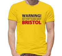 Avviso Può Parlare Bristol - Maglietta Uomo - Rovers City Robins Pirates Amore