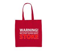 Avviso Può Parlare Stoke - Borsa In Tela - Città Amore Fan Calcio Potters Regalo