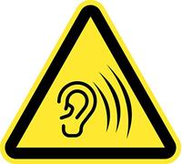 Avviso Rumore Forte 15 unità di 4 cm Pannello Adesivo Triangolo Giallo Rischio Pericolo (4 cm, rumore forte)