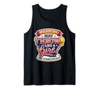 Avviso Softball può Attraversare Come Una Ragazza e colpirti Fuori Canotta