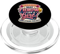 Avviso softball può attraversare come una ragazza e colpirti fuori PopSockets PopGrip per MagSafe