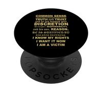 Avviso sulla morte del buon senso PopSockets PopGrip Adesivo