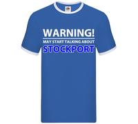 Avviso Talk Stockport - Ringer Da Uomo - Amore Fan Calcio Contea Divertente