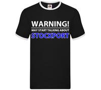 Avviso Talk Stockport - Ringer Da Uomo - Amore Fan Calcio Contea Divertente