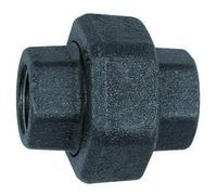 Avvitamento 330, a tenuta piatta, Rp 1 1/2, Rp 1 1/2, Temperg. Colore nero, temperatura di funzionamento da -20 °C a 200 °C, ISO 7-1.