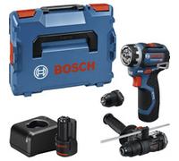 Bosch PRO 12V System Trapano-avvitatore a batteria GSR12V-32FC (in atteria 2.0 Ah, GAL 12V-20, GFA 12-M, GFA 12-H, impugnatura ausiliaria, calibro di profondità, L-BOXX)