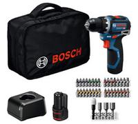 Bosch Professional 12V System Trapano-avvitatore a batteria GSR 12V-32 (Advanced KickBack Control, motore brushless, incl. 2.0 Ah, GAL 12V-20, acc., inserto P&C, borsa portautensili)
