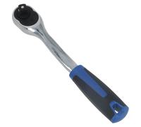 Avvitatore a cricchetto curvo 1/2" attacco rapido 72 denti impugnatura morbida