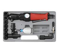 AVVITATORE ARIA PNEUMATICO A CRICCHETTO CON SET DI BUSSOLE 1/2" 65 NM FERVI