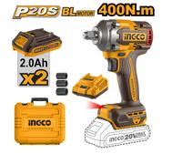 AVVITATORE A IMPULSI 1/2 400Nm 2 BATTERIE + VALIGETTA - INGCO CIWLI2040E