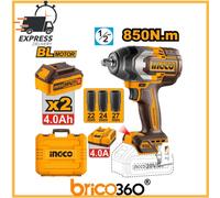 AVVITATORE A IMPULSI 850Nm 1/2 CON 2 BATTERIE 4AH - INGCO CIWLI2085