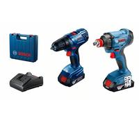 Avvitatore a impulsi a batteria BOSCH GDX 180-LI + Trapano/avvitatore a batteria GSR 180-LI 06019G5222