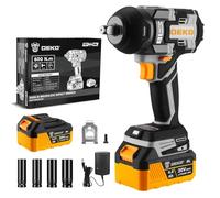 Avvitatore a impulsi Brushless 800Nm: DEKOPRO 20V Avvitatore a Percussione con Batteria 4,0 Ah, 4 Bussole (17/19/21/22 mm), Gancio da Cintura, Ideale per Auto, Moto e Lavori in Casa