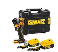 Avvitatore a impulsi compatto a batteria DeWALT, 2 batterie da 5 Ah con cinghia DCF850P2LRT