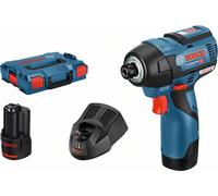 Bosch 0 601 9E0 005 avvitatore a batteria 1/4" 3100 Giri/min 110 Nm Nero, Blu 12 V