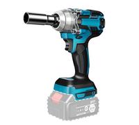 Avvitatore a Percussione a Batteria 1/2", 520 Nm, 18 V, Senza Spazzole, LED, Compatibile Con Makita (Senza Batteria e Caricatore)