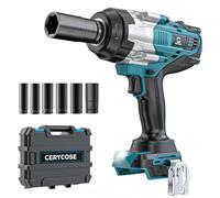 Avvitatore a percussione senza fili da 1/2" per batteria Makita: 1700FT-LBS Avvitatore ad alta coppia Strumento resistente - Pistola elettrica senza spazzole con luce da lavoro a LED con 6 prese