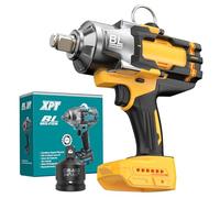 Avvitatore a percussione senza fili da 3/4" per batteria De-Walt da 20 V, 1475 Ft-lb (2000 N.m) ad alta coppia di torsione pistola a percussione Heavy Duty Brushless, 3 modalità, adattatore per presa