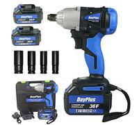 Avvitatore ad Impulsi a Batteria, 420Nm Avvitatori a Massa Battente 18V, 2 x 6.0 Ah Batterie, Impulsi/min 0-4400, 0-3200 RPM Velocità Variabile, 4 x Chiavi A Bussola per 14/17/19/22mm & Valigetta